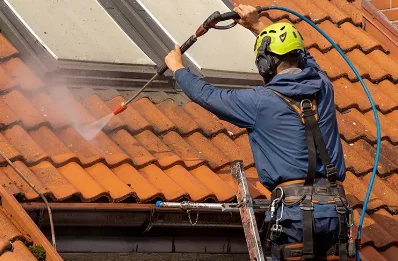 Démoussage et hydrofuge de toiture à la Belliole